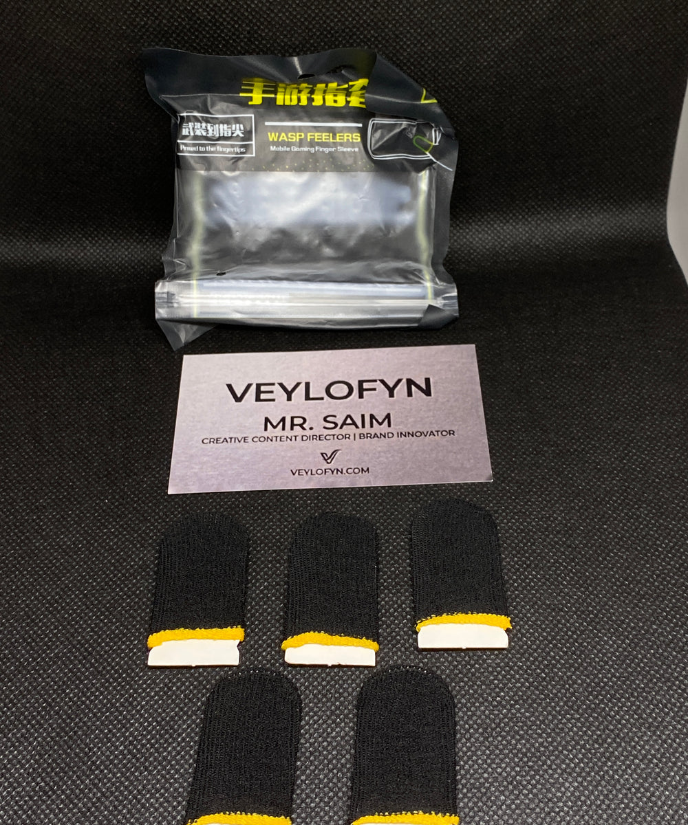 5pcs Yellow Mobile Game Controller Finger Sleeve, Set, Sweat Resistant And Breathable Touch Screen Finger Sleeve for PUBG, for Mobile Legends