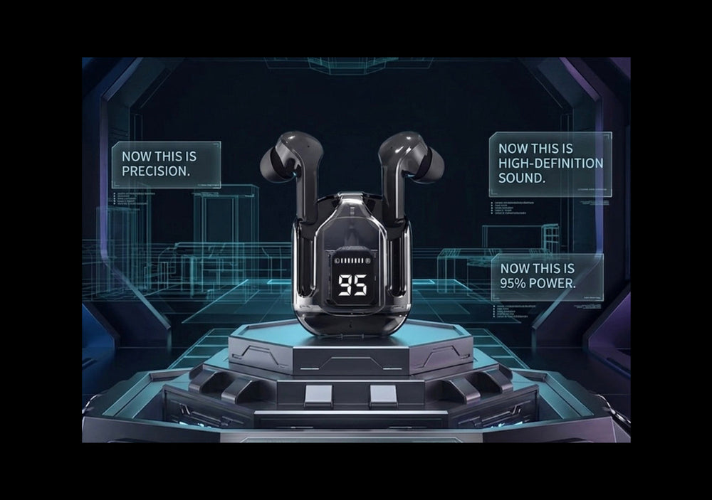 Veylofyn V-Series: Transparent Audiophile Earbuds with Smart LED Display, Bluetooth 5.3, & Studio-Grade ENC Noise Canceling